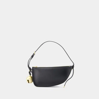 Burberry Shield Sling Mini Shoulder Handbag In Black
