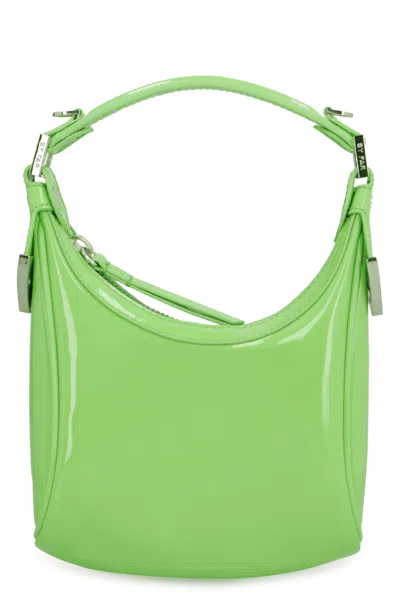By Far Green Patent Leather Handbag For Women