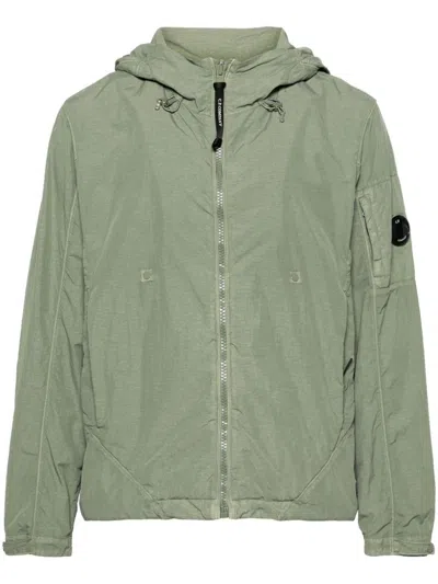 C.p. Company Reversible Hooded Jacket In 627 Agave Green