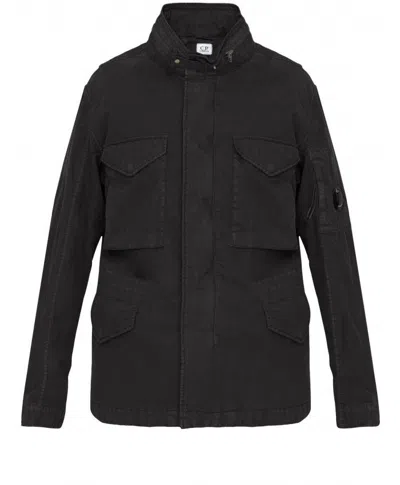 C.p. Company Black Cotton Nylon Blend Jacket For Men