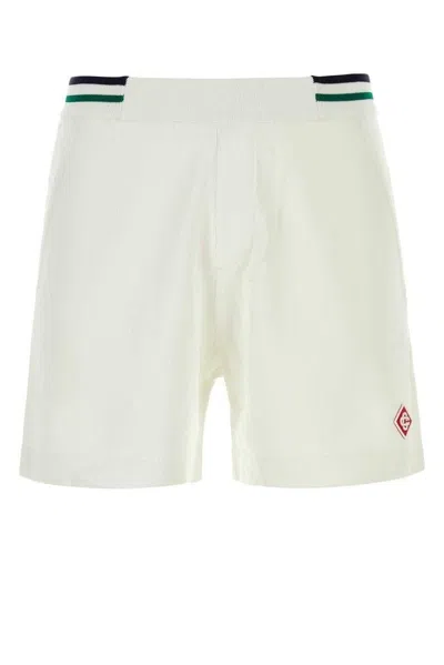 Casablanca Men's Short White Tennis Shorts For Ss24