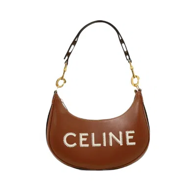 Celine Beige Medium Ava Handbag In Brown