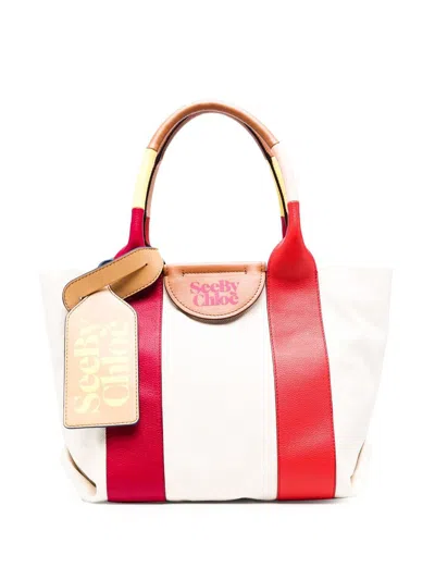 See By Chloé Cherry Pink Tote Handbag From  For Women In Brown