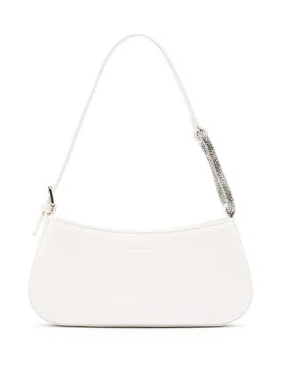 Chiara Ferragni Chiara Ferragani Shoulder Handbag With Rhinestone Appliqués In White