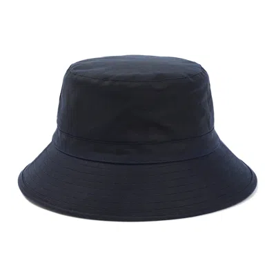 Chloé Logo Embossed Bucket Hat In Blue