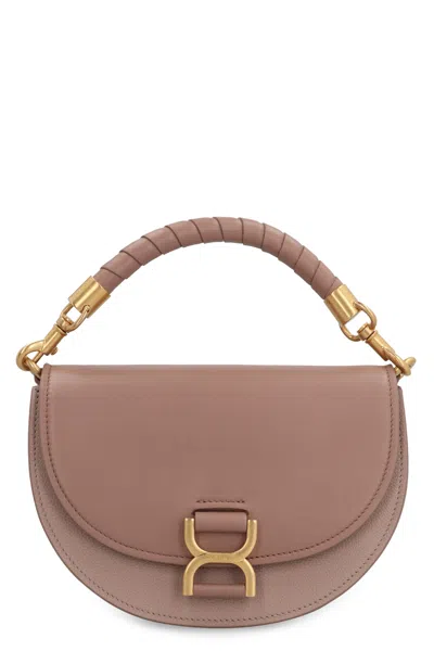 Chloé Pink Leather Crossbody Handbag For Women In Neutral