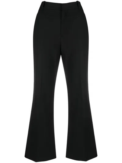 Chloé Black Wool Blend Pants For Women