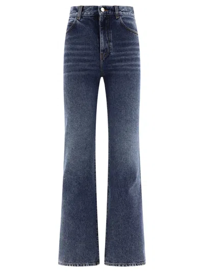 Chloé Blue Flared Jeans For Women In Navy