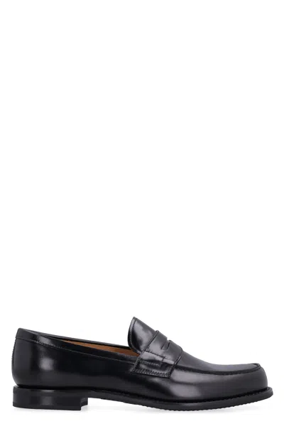 Church's Modern Black Calfskin Loafer For Collegiate Men