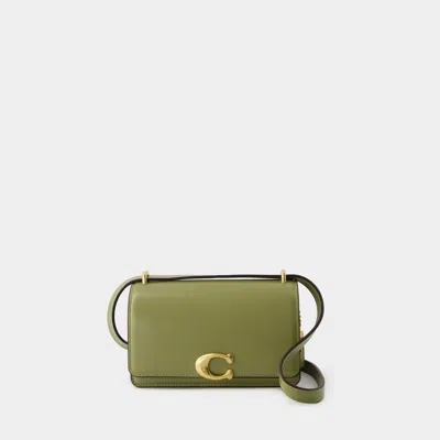 Coach Luxe Refined 100% Leather Leather Band Dark Green