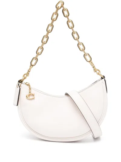 Coach Luxurious White Leather Mira Shoulder Handbag For Women