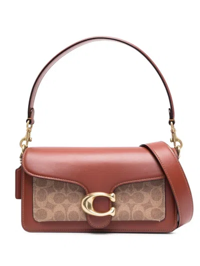 Coach Tabby Leather Shoulder Bag In Brown