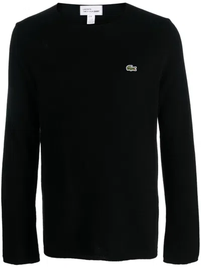 Comme Des Garçons Shirt Black Wool Blend T-shirt For Men