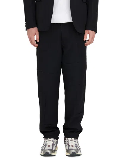 Comme Des Garçons Shirt Black Wool Sartorial Pants With Side And Back Pockets For Men