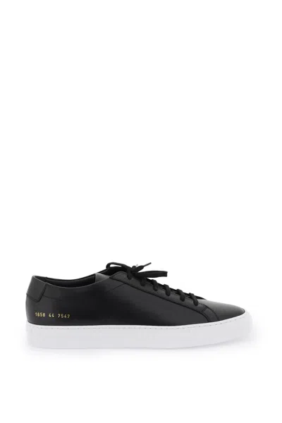 Common Projects Men's Black Calf Leather Sneakers For Ss24 Collection