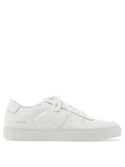 Common Projects Men's White Leather Sneakers For Ss24