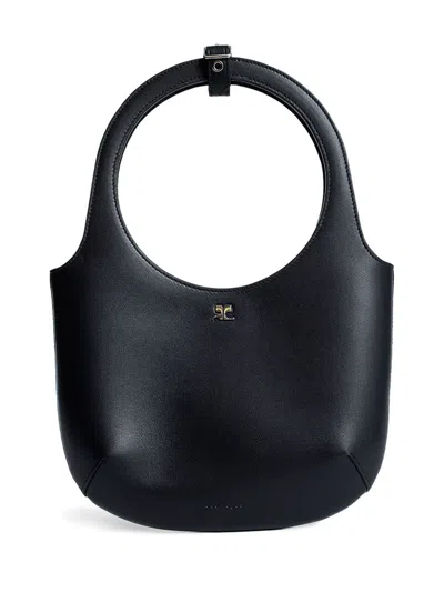 Courrèges Holy Handbag In Black