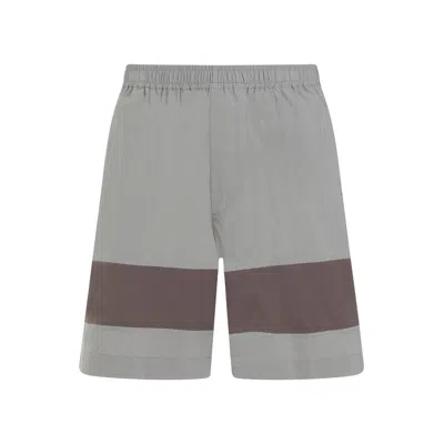 Craig Green Men's Grey Cotton Barrel Shorts For Ss24