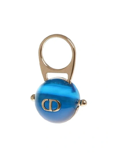 Dior Metal Sorbet Ring With Resin Detail In Gold/blue