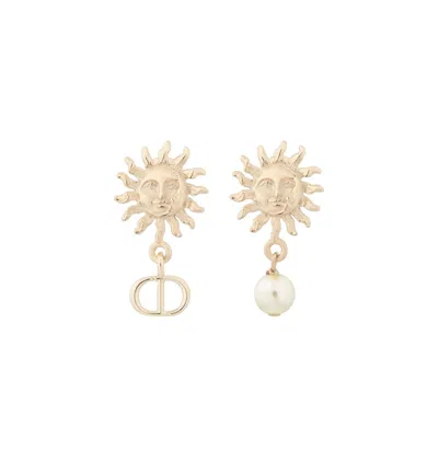 Dior Elegant Gold Finish Earrings For Women