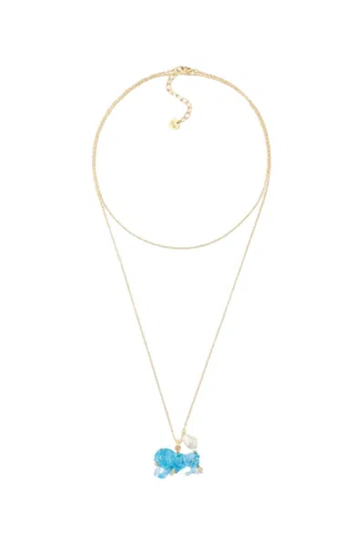 Dior Wcj Necklace1 In Gold/blue