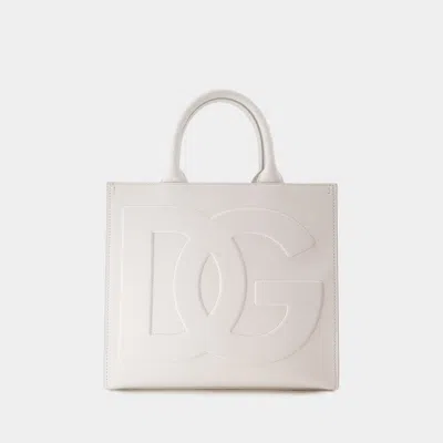 Dolce & Gabbana Dg Daily Shopper Handbag In White