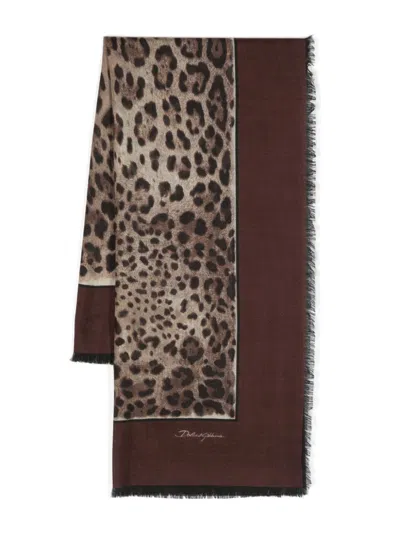 Dolce & Gabbana Foulard Style Scarf In Maroon
