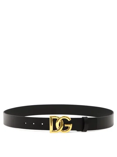 Dolce & Gabbana Men's Black Leather Belt For An Effortlessly Chic Look