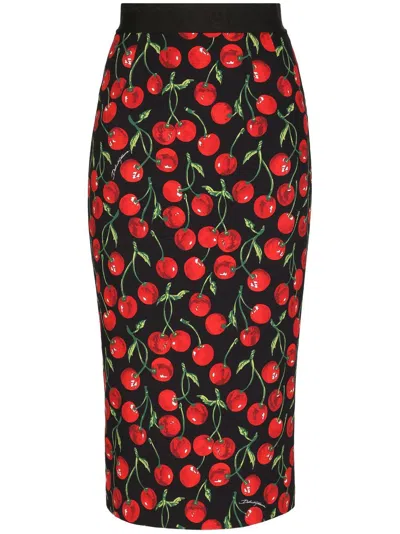 Dolce & Gabbana Rose Pleated Skirt In Hn4iy For Women In Tan
