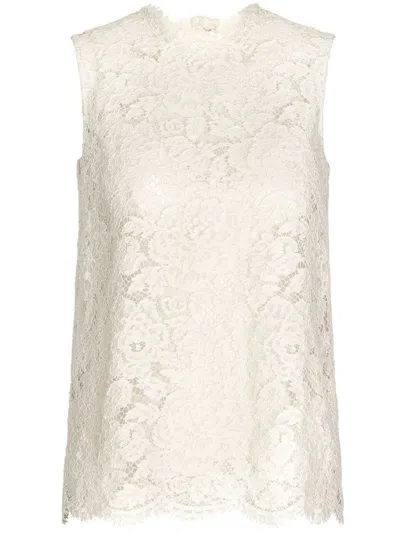 Dolce & Gabbana Stylish White Top For Women | Ss23 Season