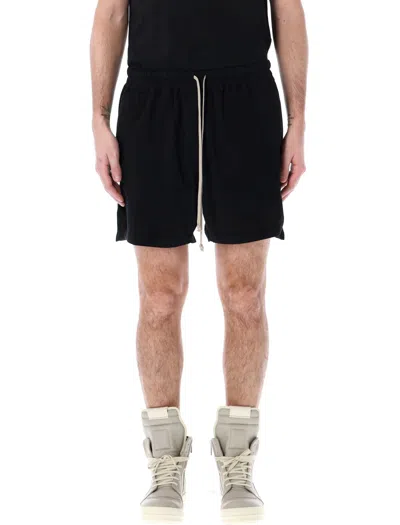 Drkshdw Men's Black Asymmetrical Hem Boxer Shorts For Ss24