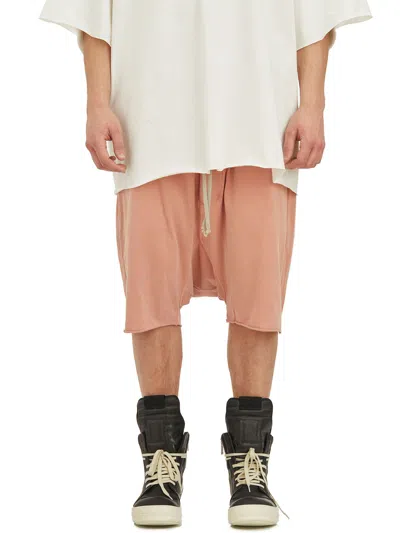 Drkshdw Men's Pink Low Crotch Drawstring Shorts For Ss24