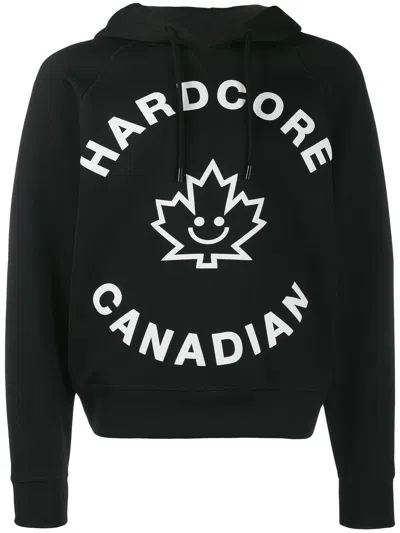 Dsquared2 Black Hardcore Sweatshirt For Men In Multi