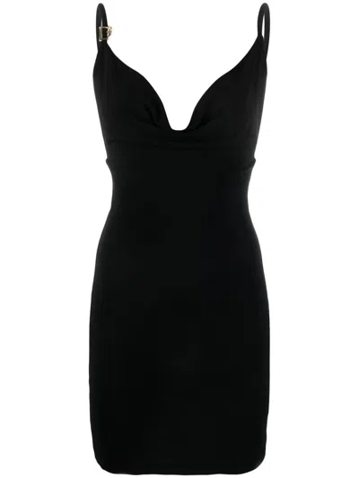 Dsquared2 Black Mini Dress With Braces For Women