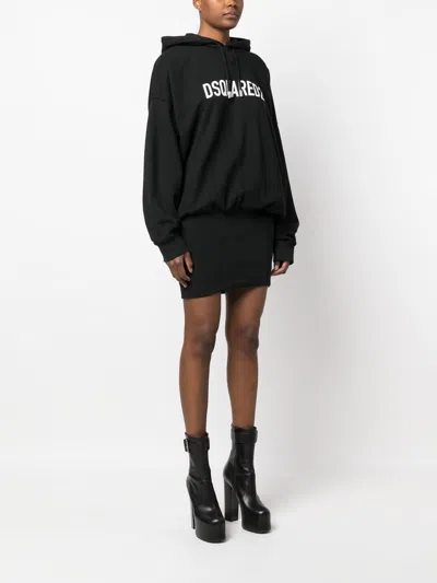 Dsquared2 Classic Black Hoodie For Women