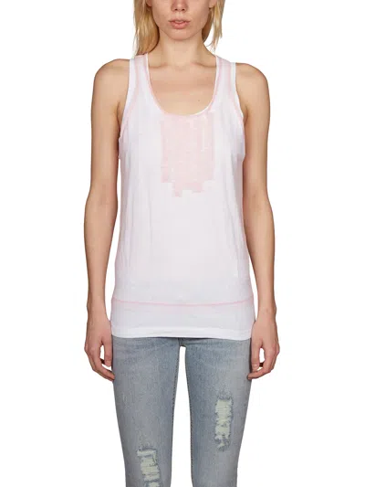 Dsquared2 Tulle Double Tank Top In Pink