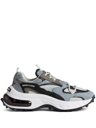 Dsquared2 Men's Gray Bubble Chunky Sneakers For Ss24