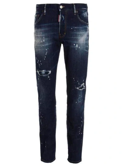 Dsquared2 Paint Splatter Distressed Jeans