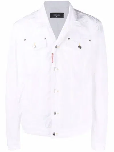 Dsquared2 Men's White Sport Jacket For Ss22