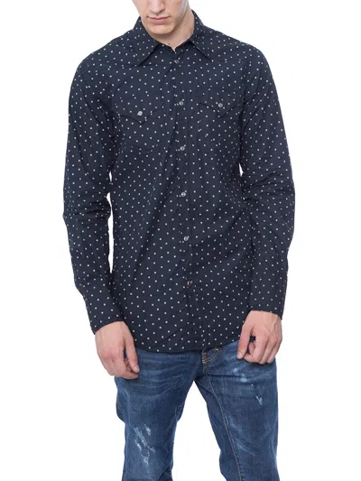 Dsquared2 Western Patterned Shirt In Blue