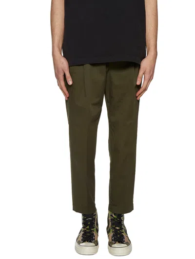 Dsquared2 Stylish Military Green Pants For Men In Black