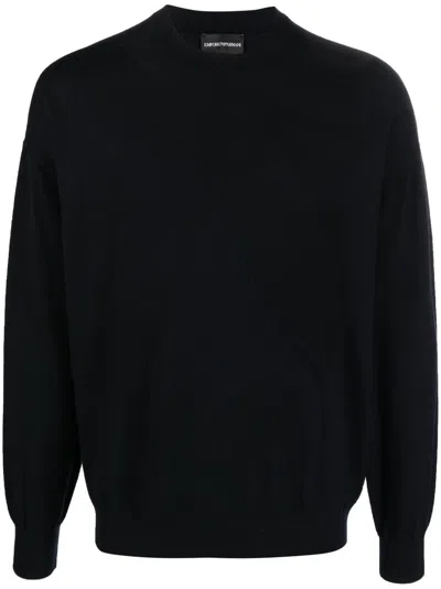 Emporio Armani Men's F936 Wool Blend Sweater For Fw23 In Red