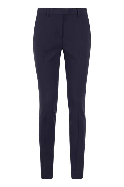 Etro Blue Slim Fit Tailored Trousers For Women