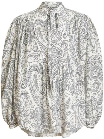 Etro Multicolor All Over Paisley Print Blouse For Women In 990