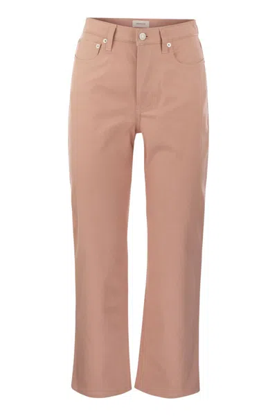 Fabiana Filippi Denim 5-pocket Trousers In Pink