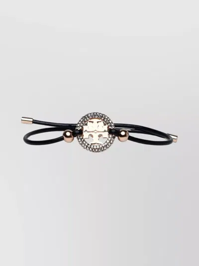 Tory Burch 'miller' Leather Bracelet Featuring Beaded Detail In Not Applicable