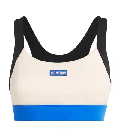 P.e Nation Reaction Time Sports Bra In Ivory