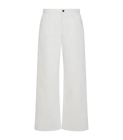 The Row Eglitta Straight Fit Jeans In White