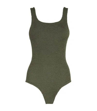 Hunza G Square-neck Swimsuit In Green