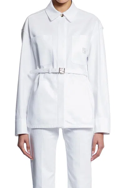 Fendi Jackets In White